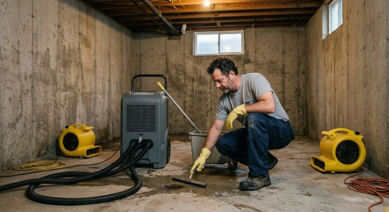 Basement Drying in Santa Rosa, CA