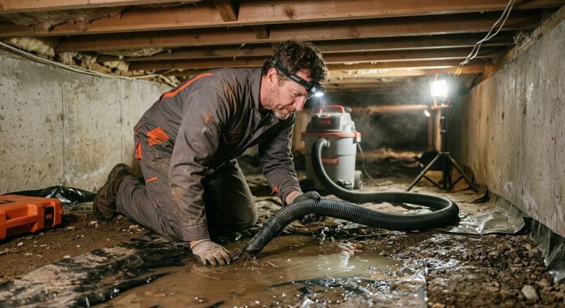 Crawlspace Water Cleanup in Mesa, AZ