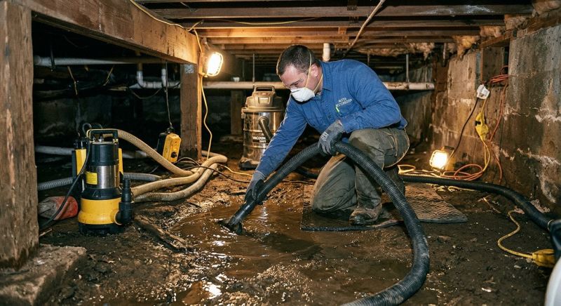 Crawlspace Water Removal in Santa Rosa, CA