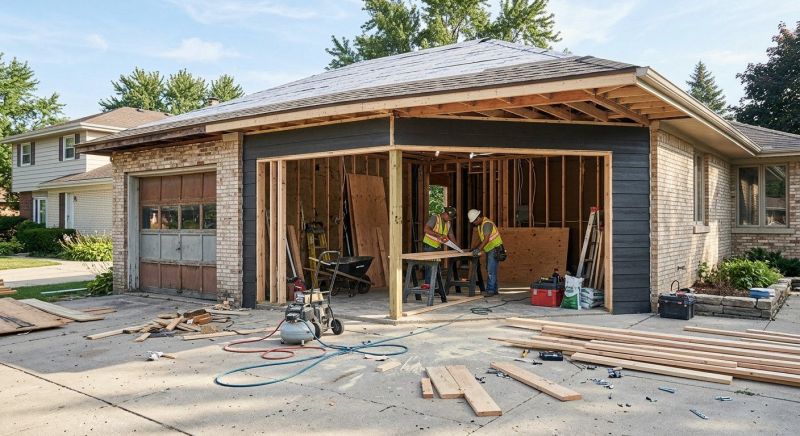 Attached Garage Renovation in Alpharetta, GA