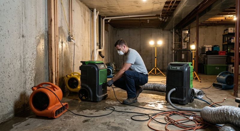 Basement Drying in Mesa, AZ