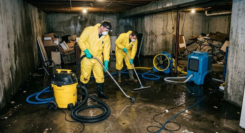 Basement Water Cleanup in Napa, CA