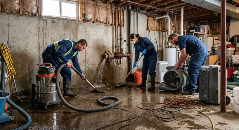 Burst Pipe Cleanup in Napa, CA