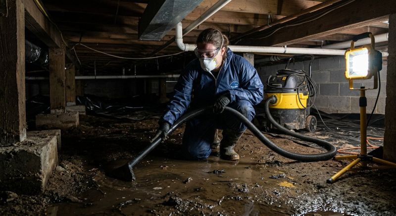 Crawl Space Water Remediation in Wilmington, NC
