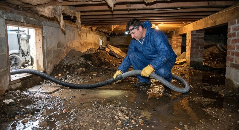 Crawlspace Water Removal in Wilmington, NC