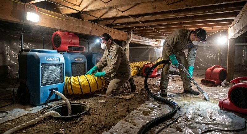 Crawlspace Water Restoration in Santa Rosa, CA