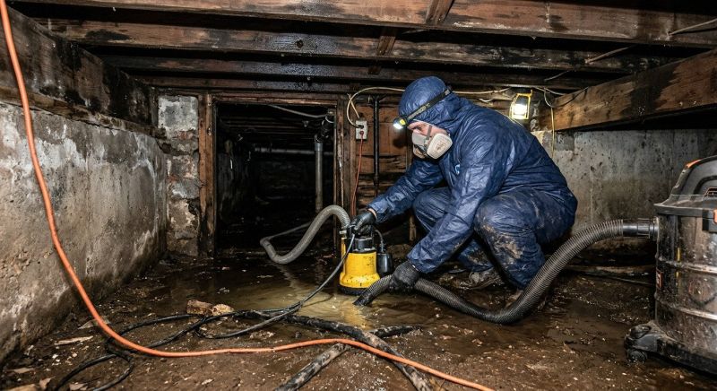 Crawlspace Water Restoration in Mesa, AZ