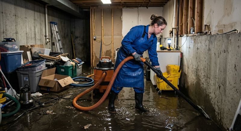 Flooded Basement Cleanup in Santa Rosa, CA