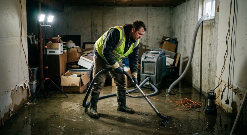 Flooded Basement Cleanup in Santa Rosa, CA