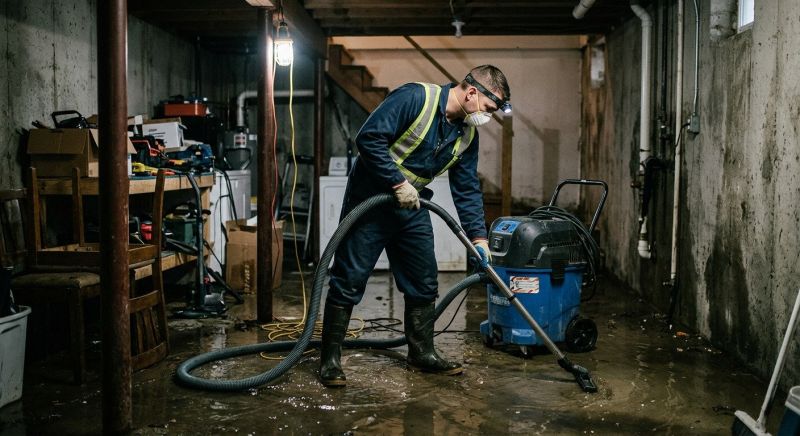 Flooded Basement Cleanup in Gilbert, AZ