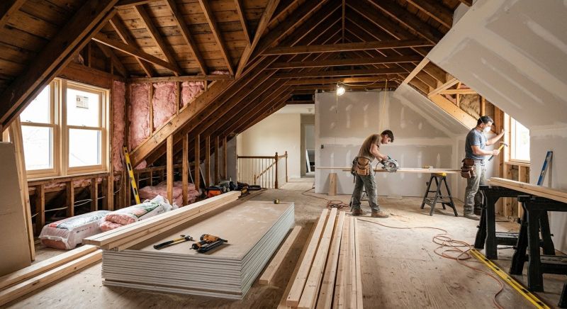 Garage Attic Remodeling in Alpharetta, GA