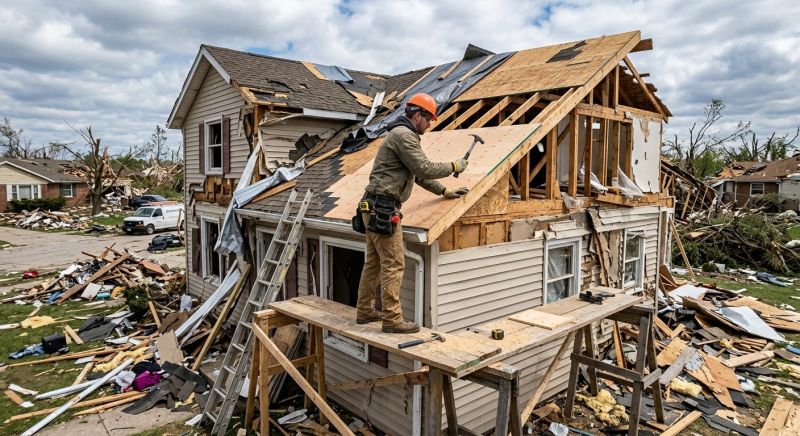 Tornado Damage Repair in Overland Park, KS