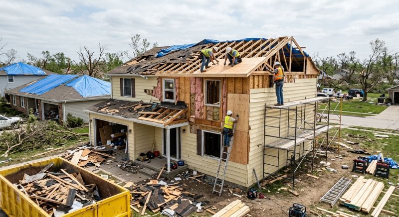Tornado Damage Repair in Olathe, KS