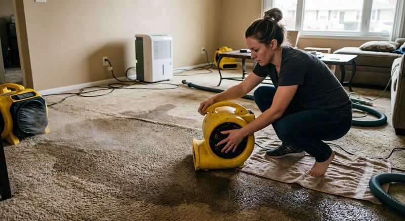 Wet Carpet Drying in Napa, CA