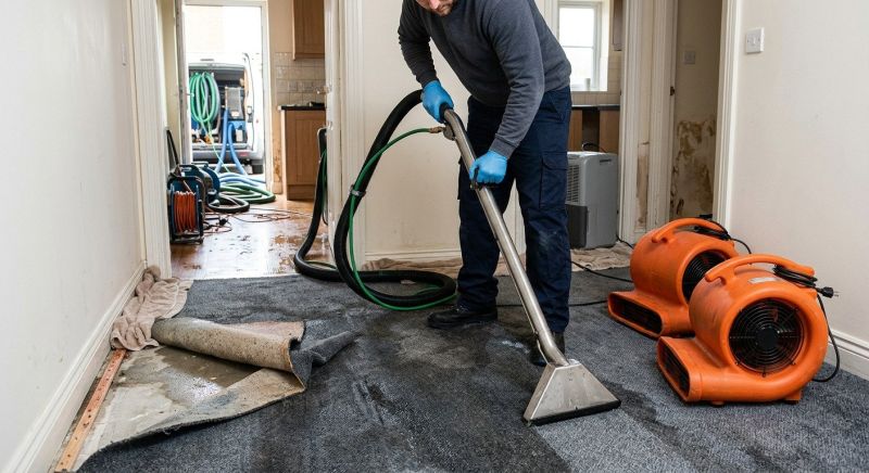 Wet Carpet Drying in Wilmington, NC