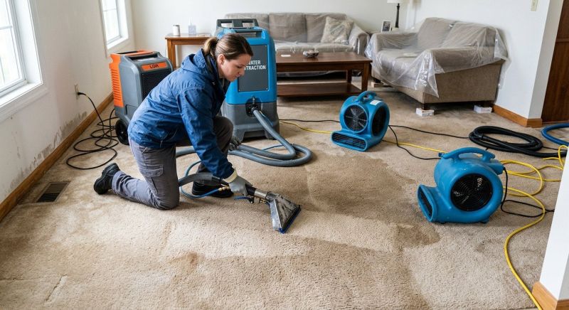 Wet Carpet Restoration in Wilmington, NC